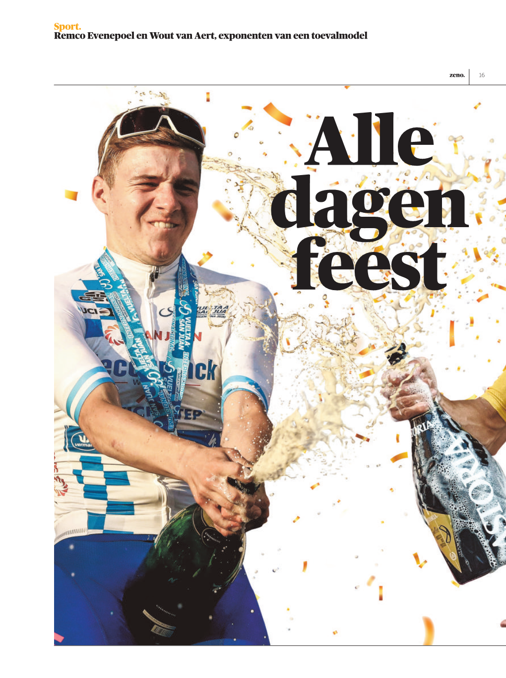 Sport. Remco Evenepoel En Wout Van Aert, Exponenten Van Een Toevalmodel