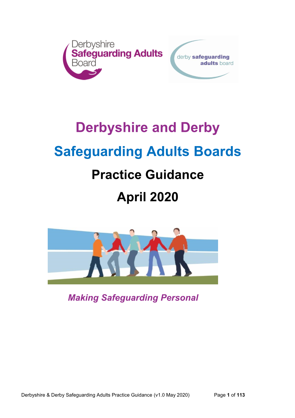Derbyshire and Derby Safeguarding Adults Boards Practice Guidance April 2020