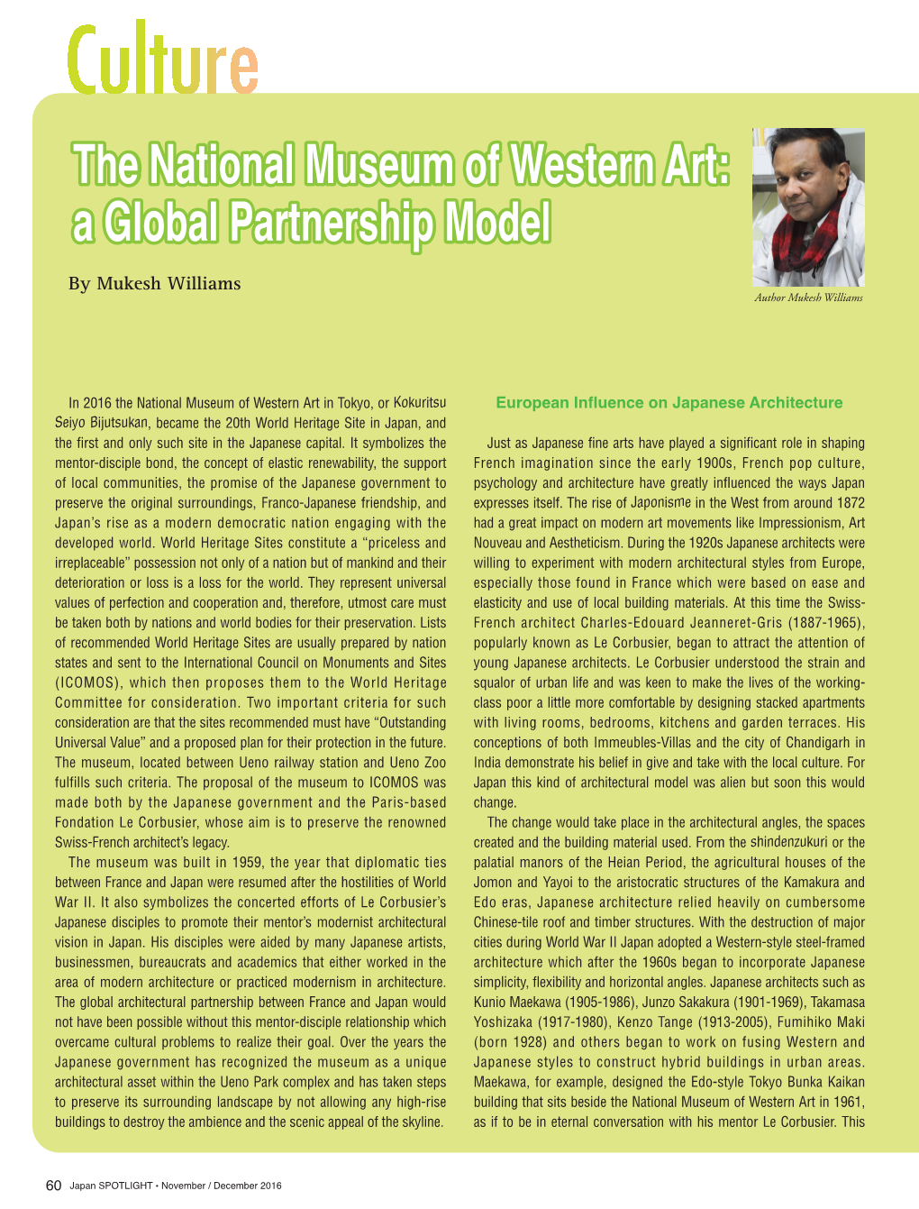 The National Museum of Western Art: a Global Partnership Model by Mukesh Williams Author Mukesh Williams