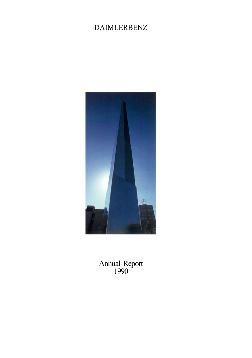 Daimler-Benz Annual Report 1990