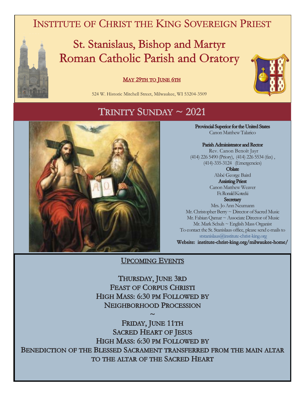 2021-05-30 Trinity Sunday