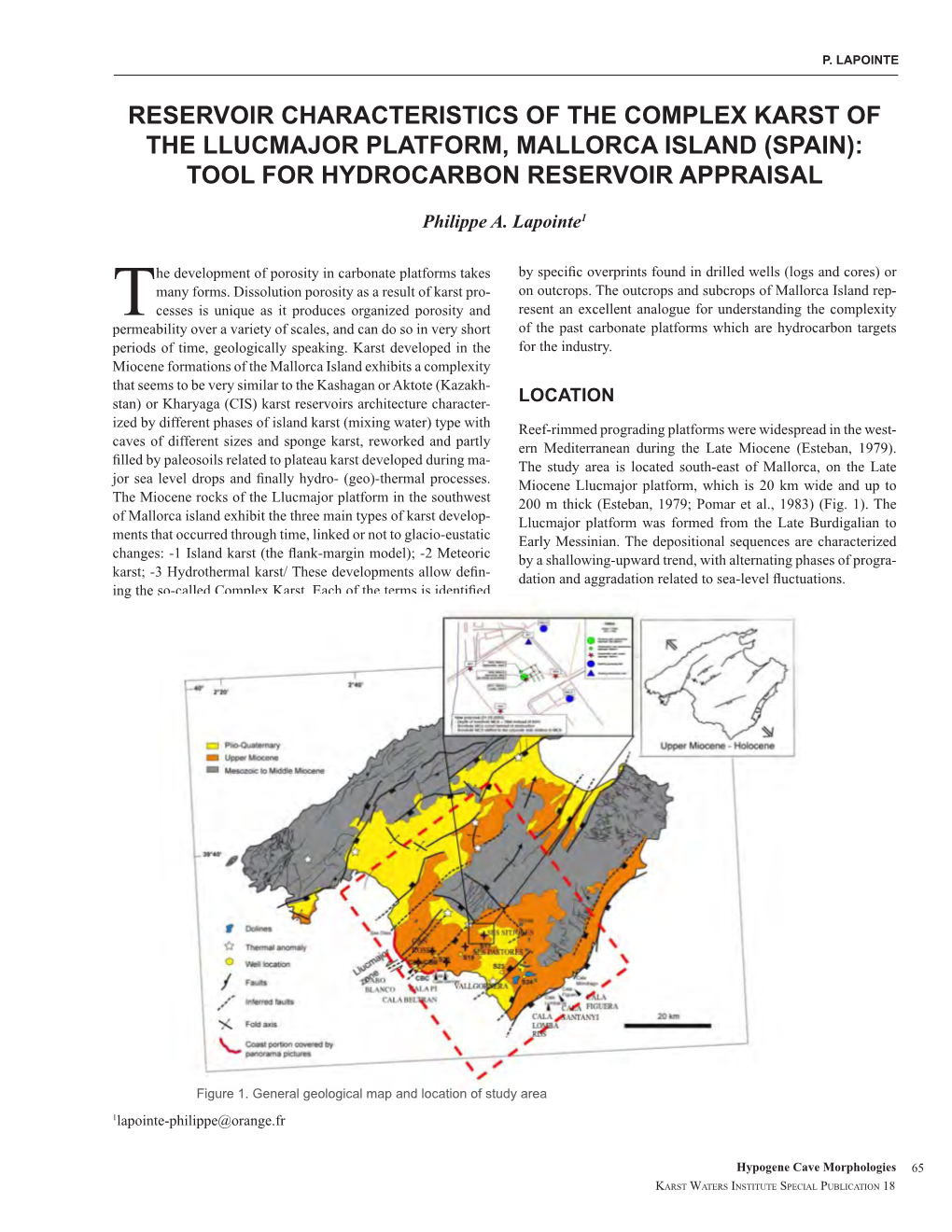 Reservoir Characteristics of the Complex Karst of the Llucmajor Platform, Mallorca Island (Spain): Tool for Hydrocarbon Reservoir Appraisal