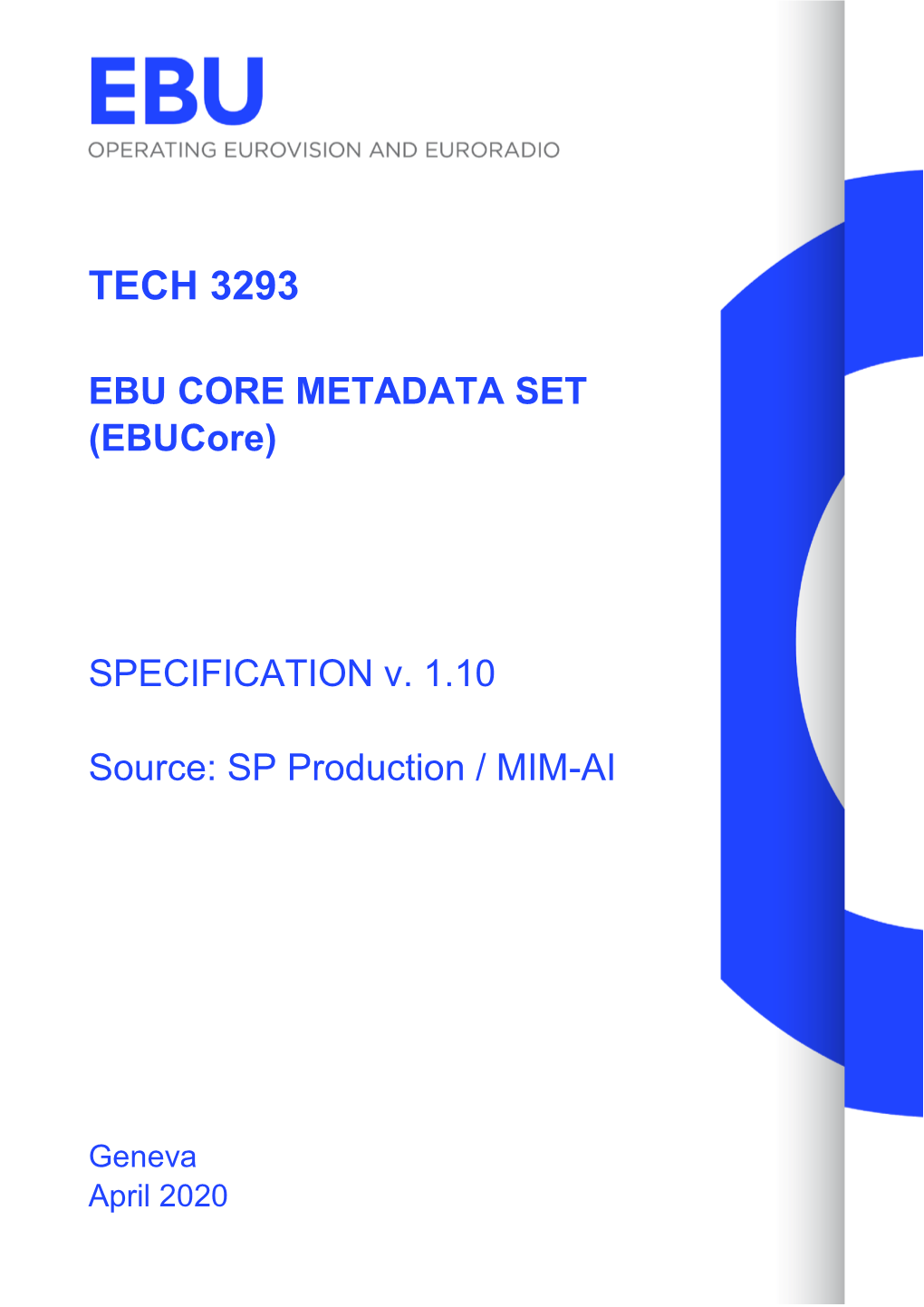 Tech 3293 (Ebucore)