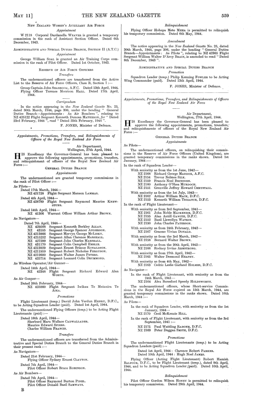 The New Zealand Gazette 559