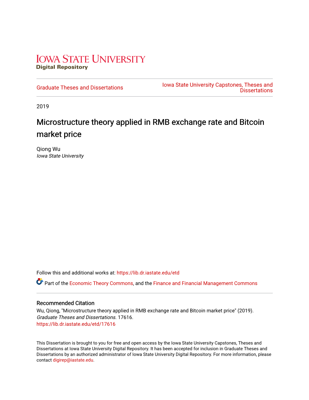 Microstructure Theory Applied in RMB Exchange Rate and Bitcoin Market Price