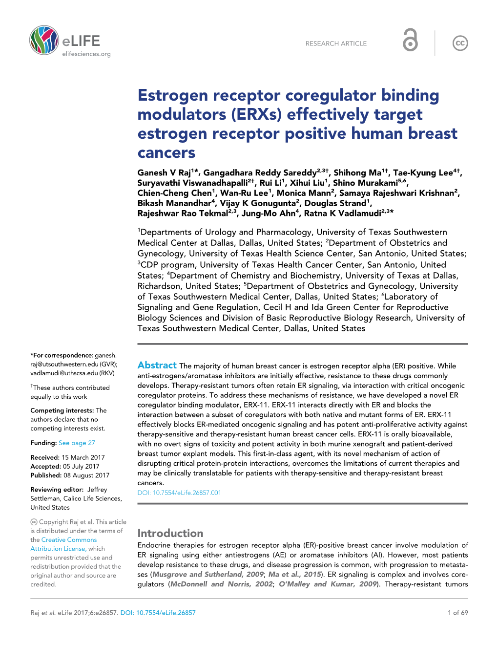 Effectively Target Estrogen Receptor Positive Human Breast Cancers