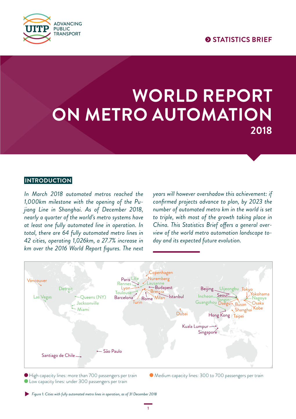 World Report on Metro Automation 2018
