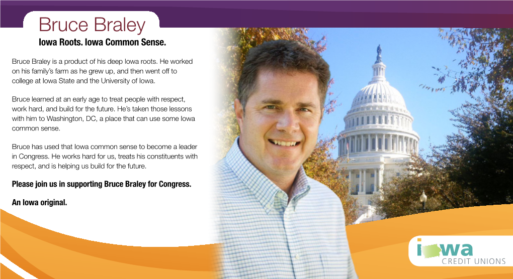 Bruce Braley Iowa Roots