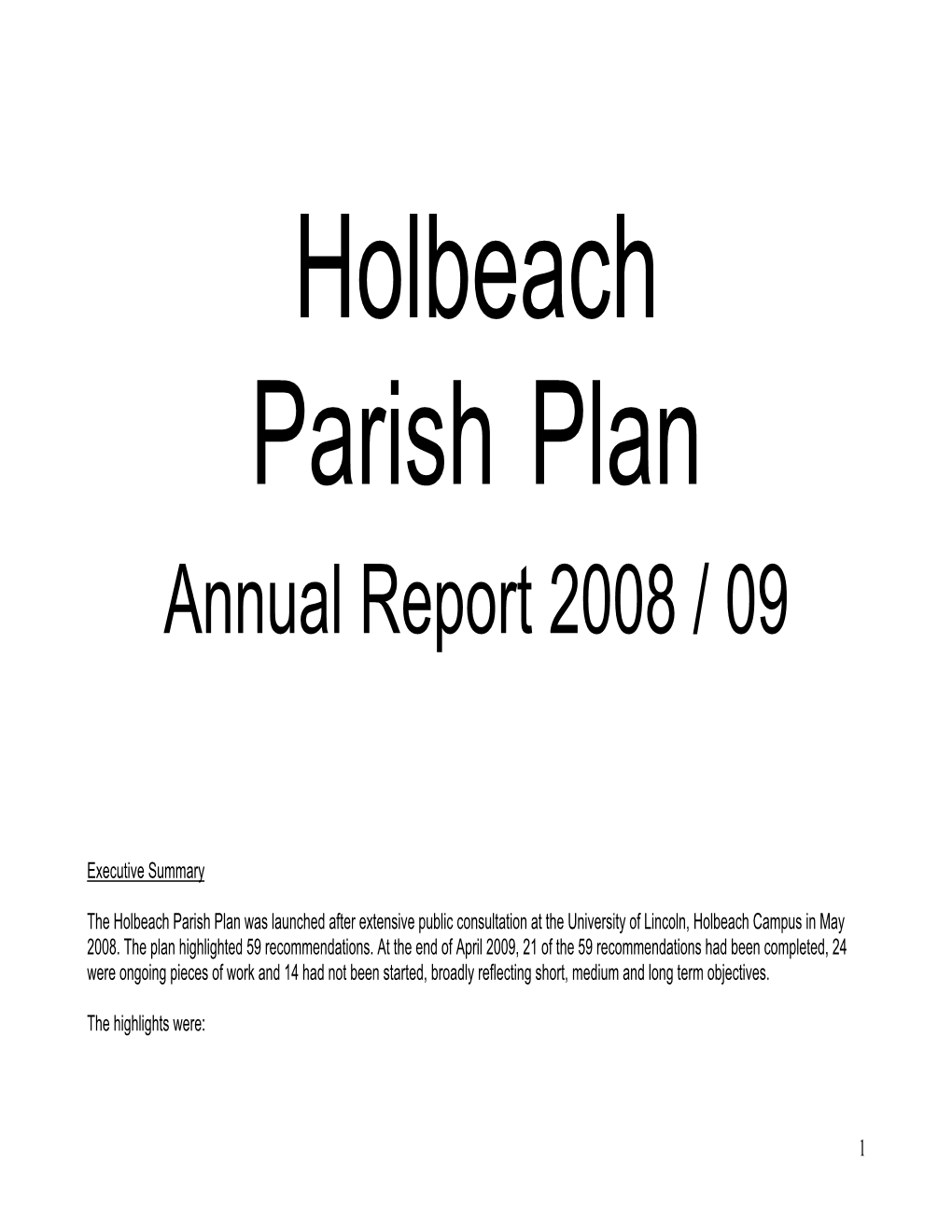 Annual Report 2008 / 09