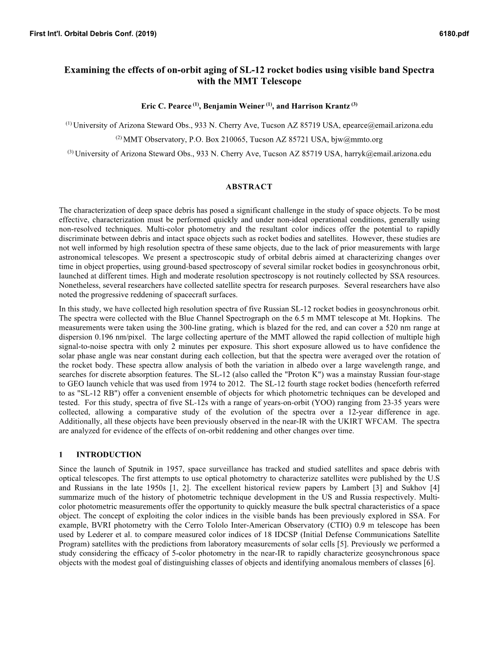 Examining the Effects of On-Orbit Aging of SL-12 Rocket Bodies Using Visible Band Spectra with the MMT Telescope