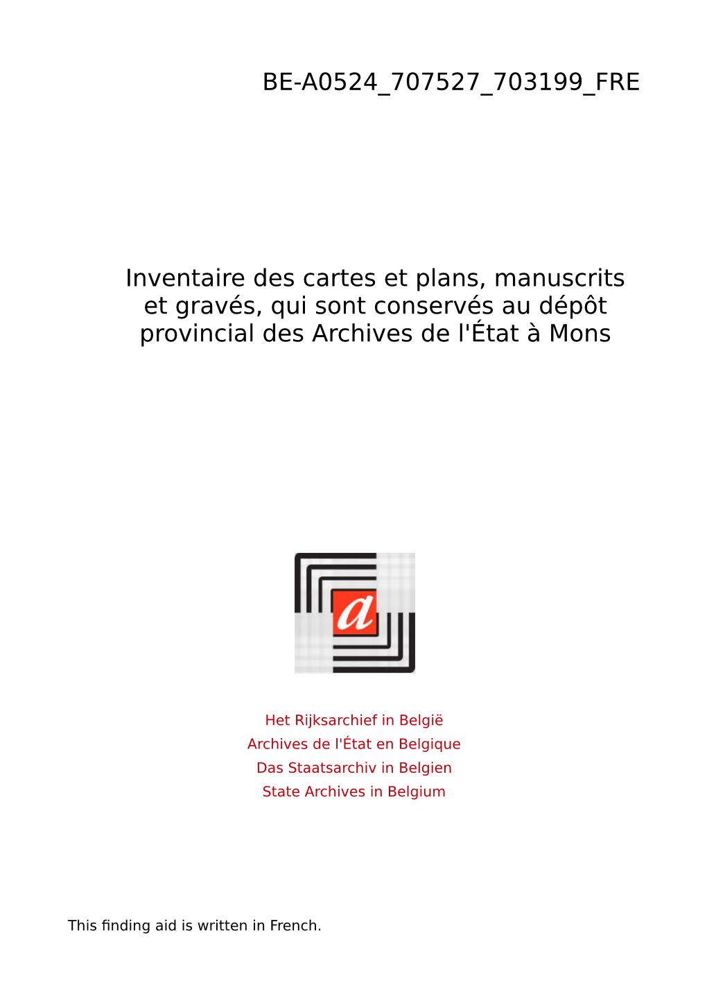 Collection Des Cartes Et Plans