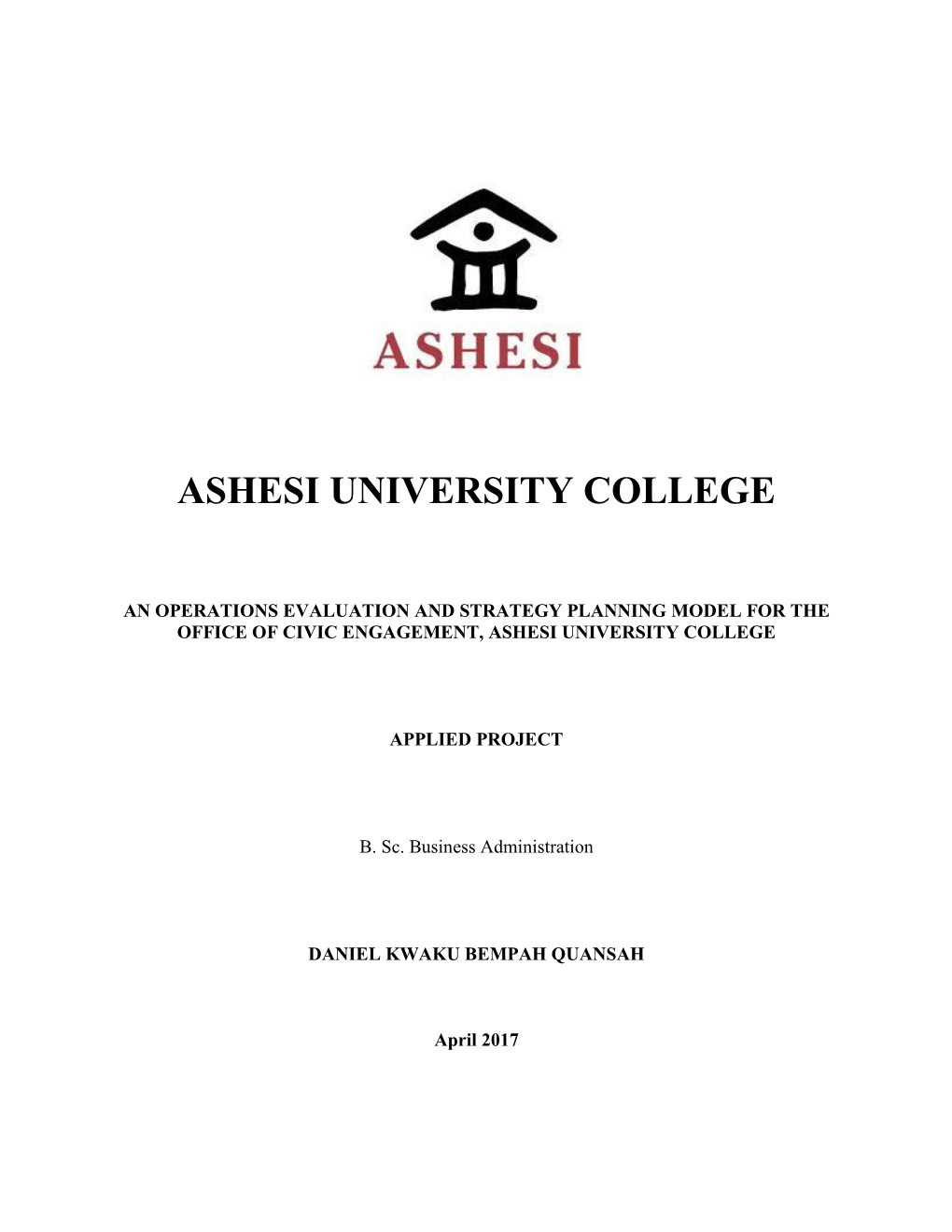 Ashesi University College