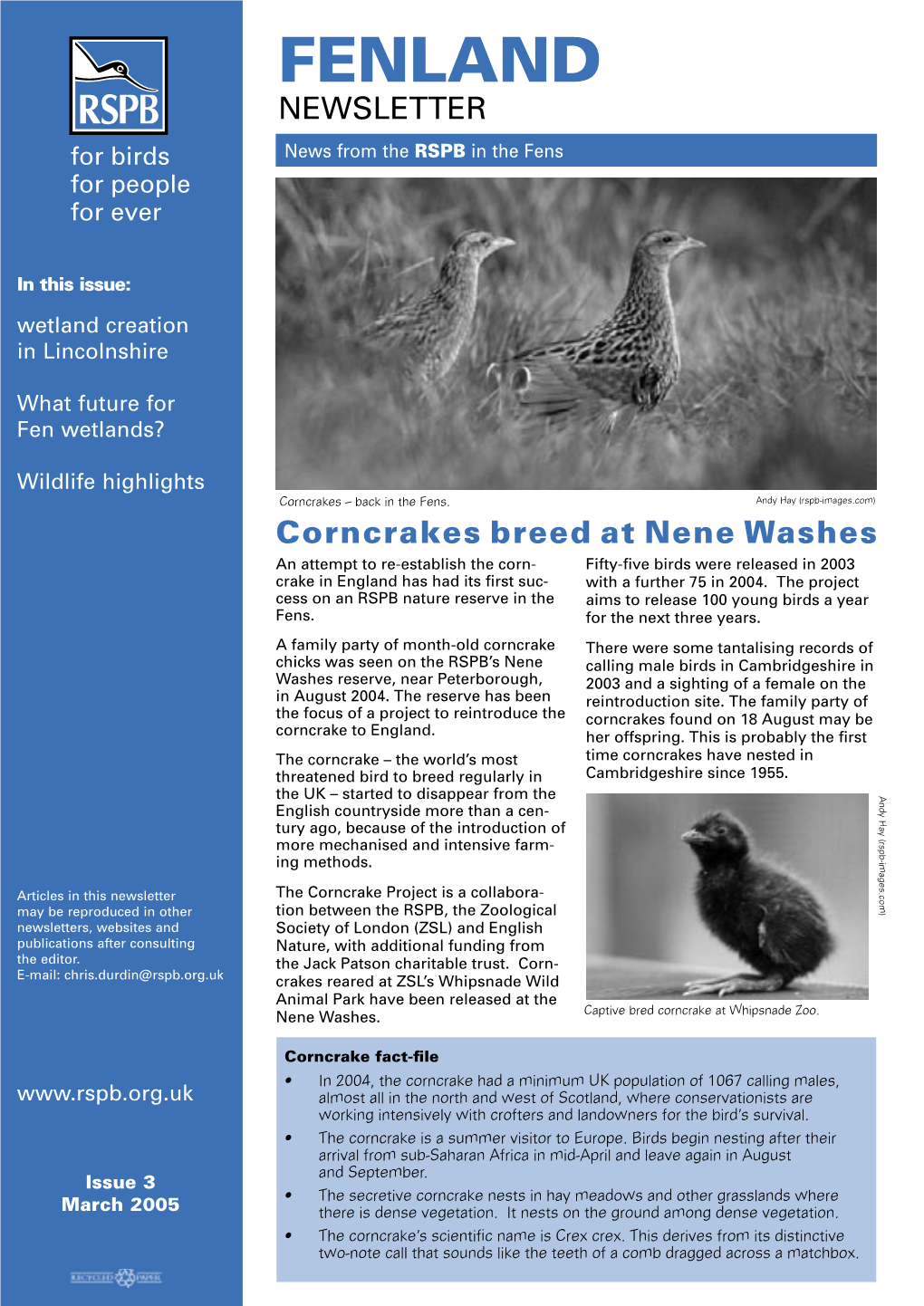 Fenland Newsletter 3