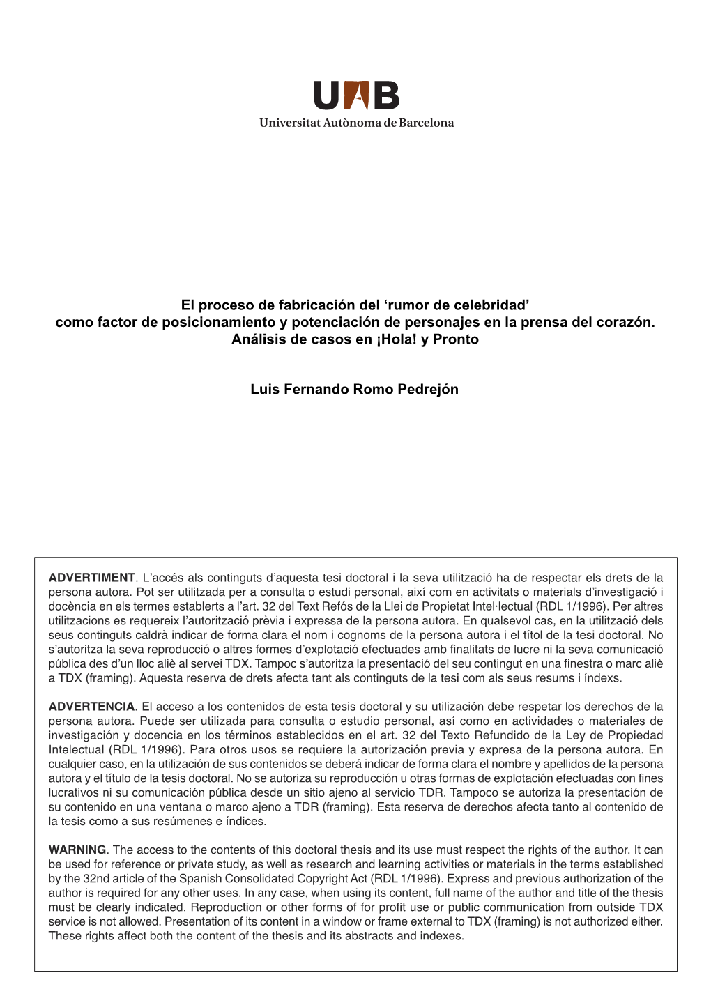 El Proceso De Fabricación Del 'Rumor De Celebridad' Como Factor De