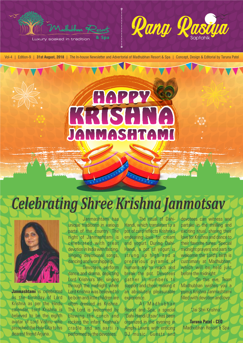 Celebrating Shree Krishna Janmotsav