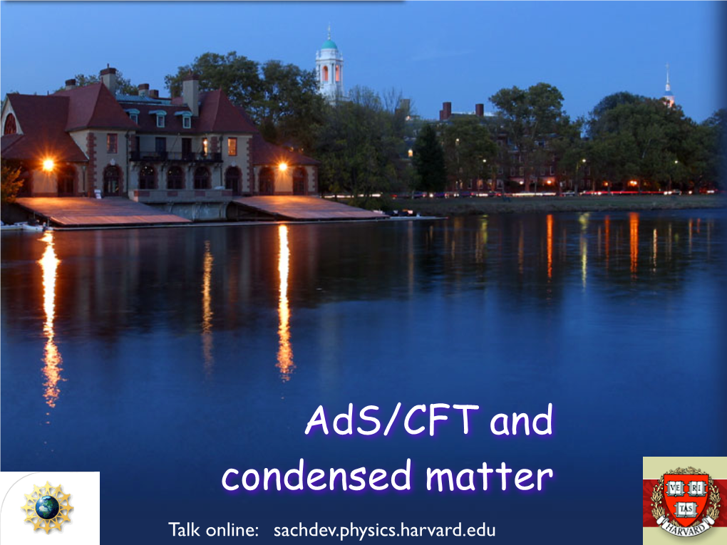 Ads/CFT and Condensed Matter
