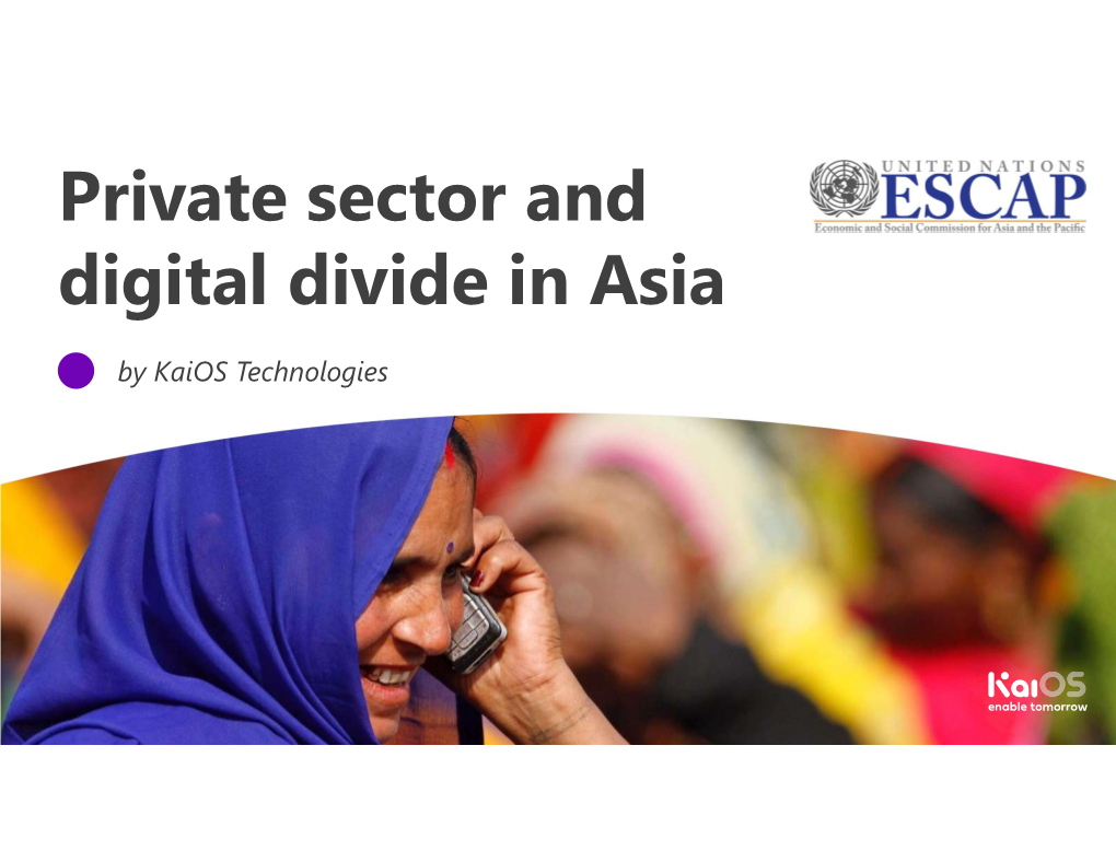 Private Sector and Digital Divide in Asia