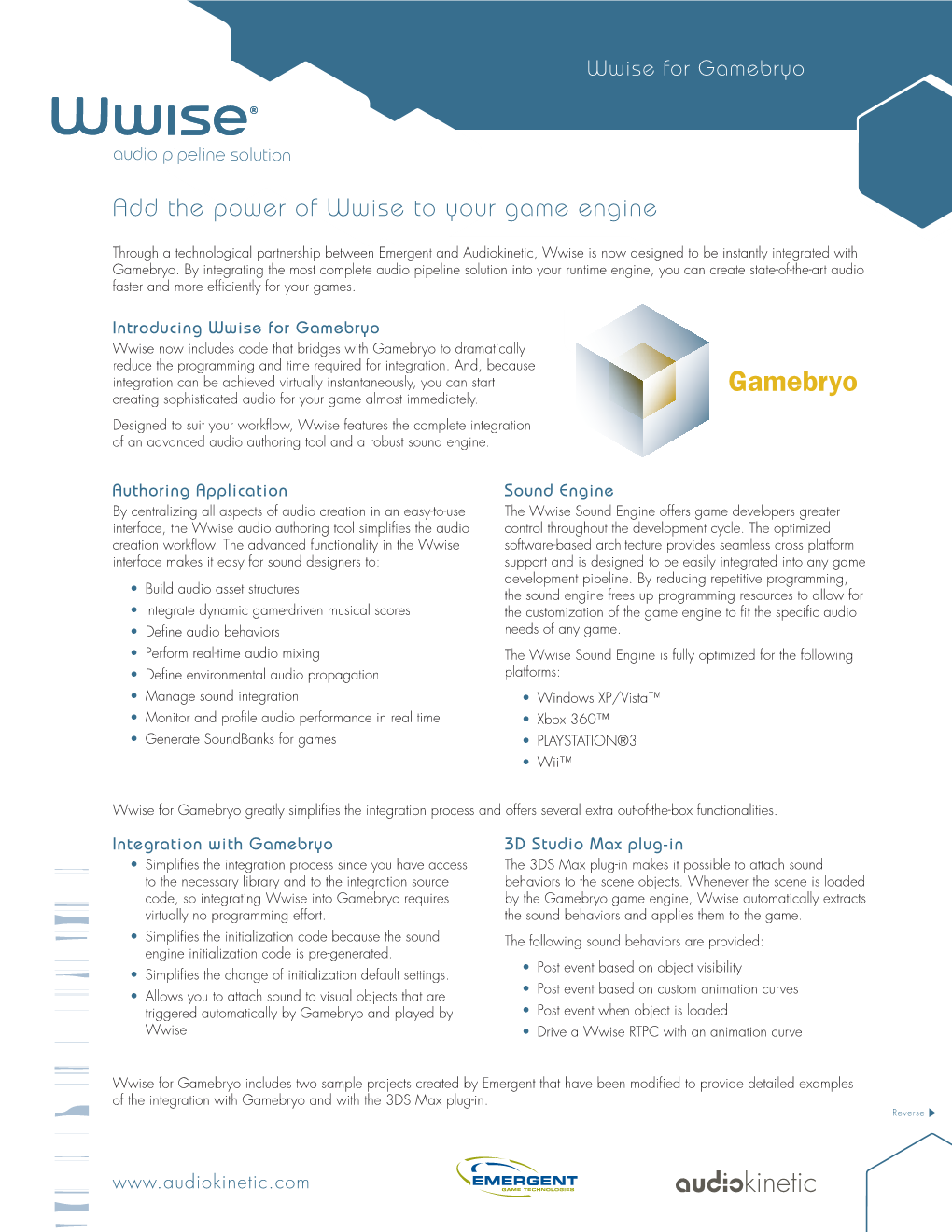 Add the Power of Wwise to Your Game Engine