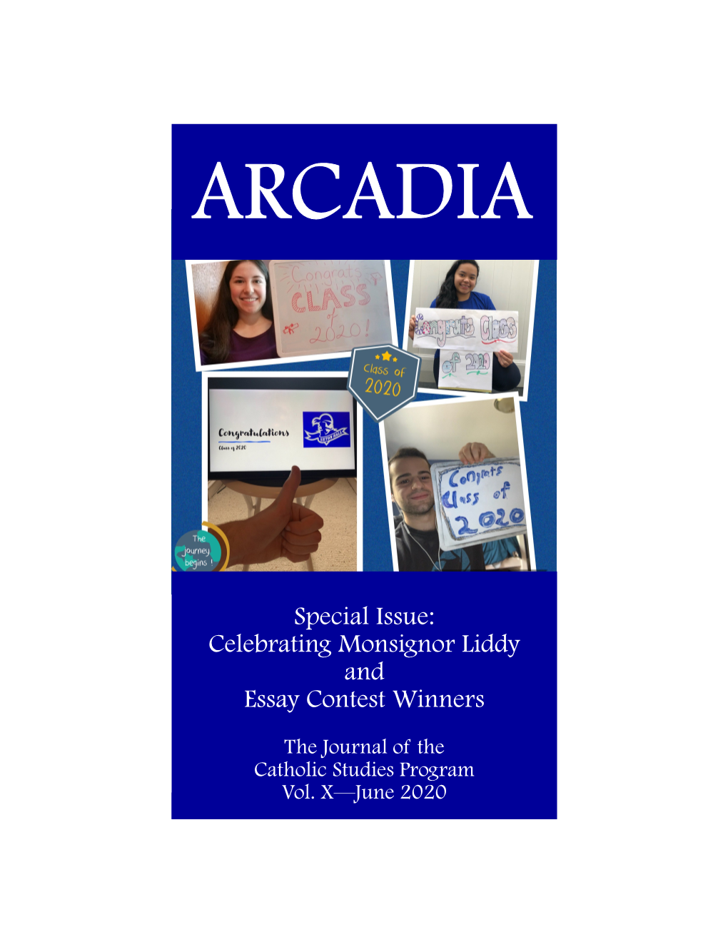 Arcadia: the Journal of the Catholic Studies Program