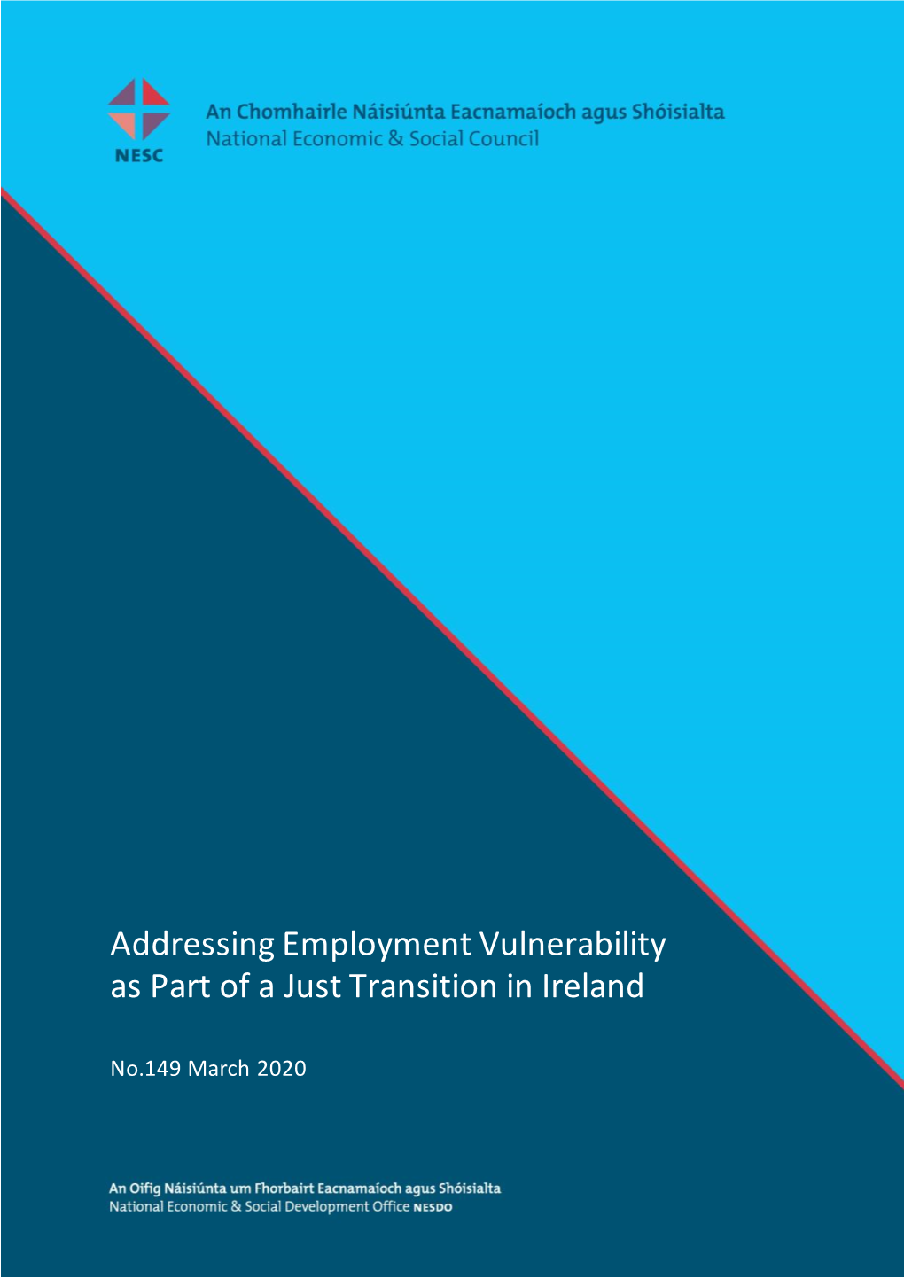 Addressing Employment Vulnerability As Part of a Just Transition in Ireland