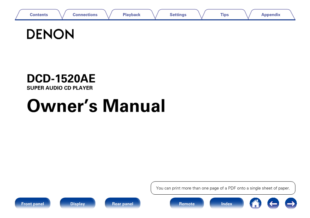 Owner's Manual