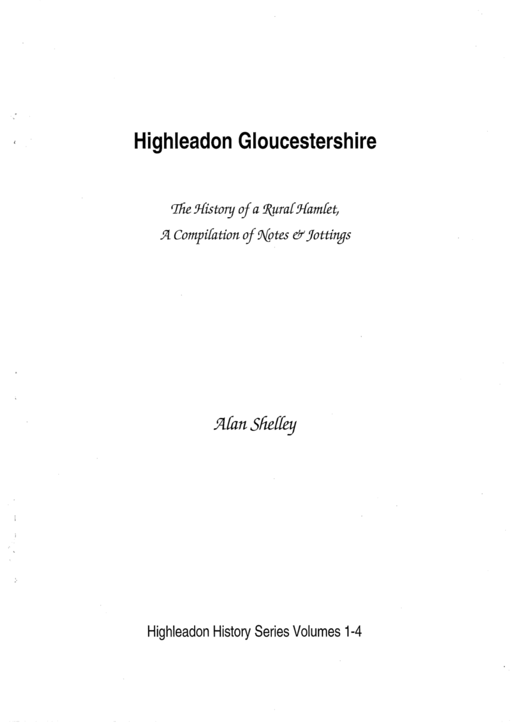 Highleadon Gloucestershire