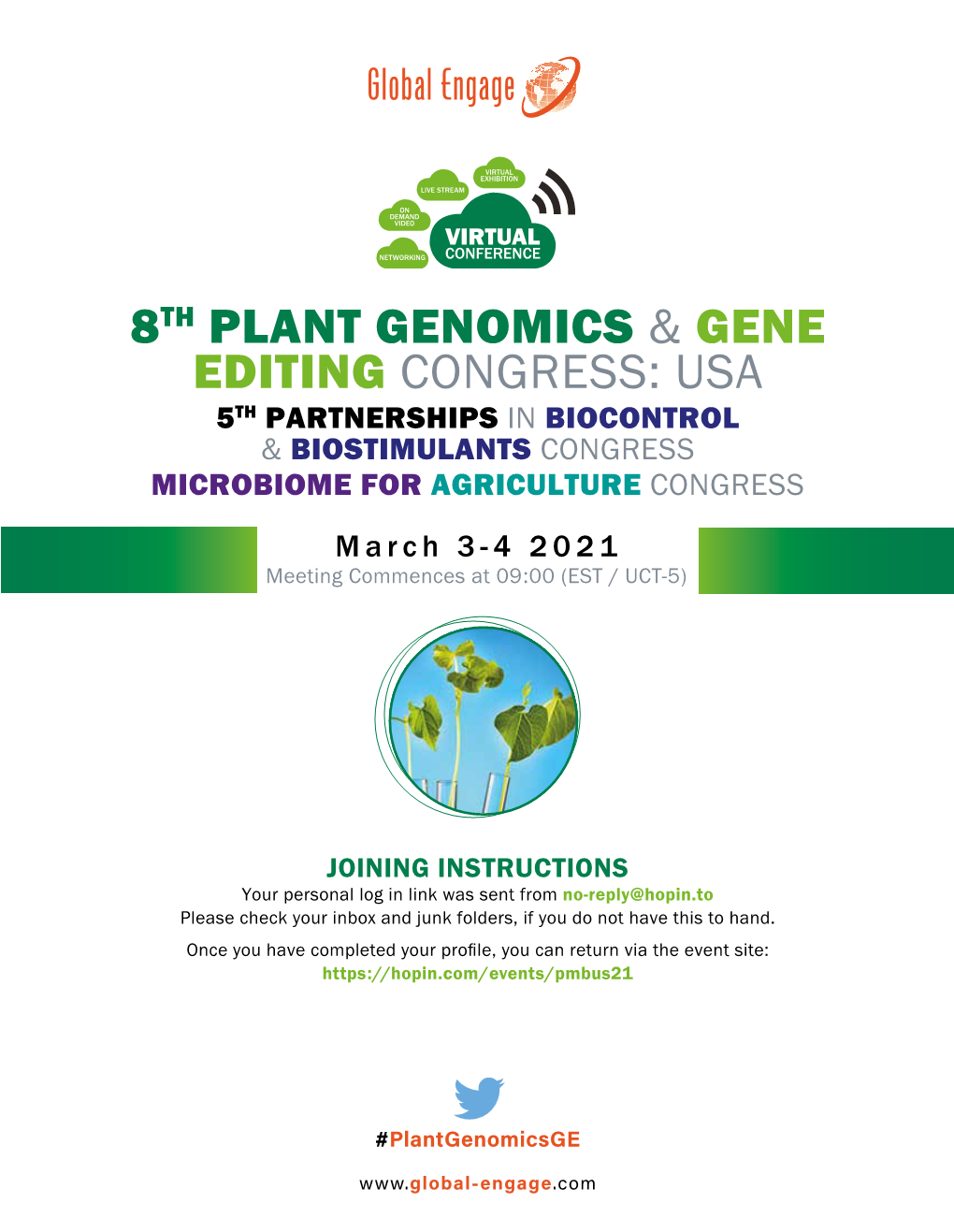8Th Plant Genomics & Gene Editing