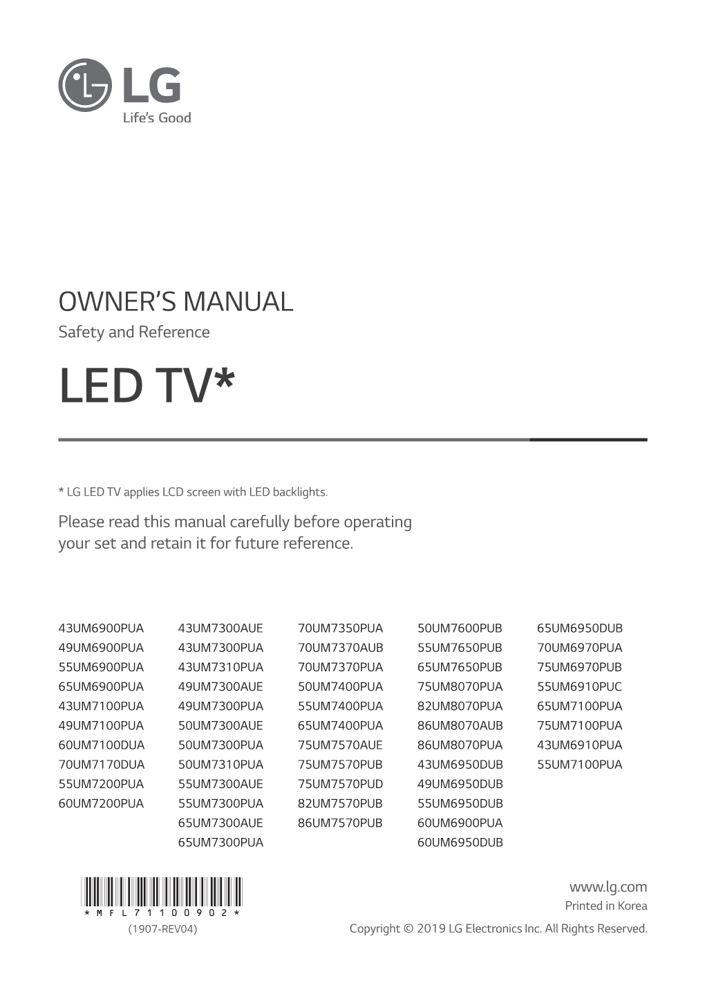 Owner's Manual