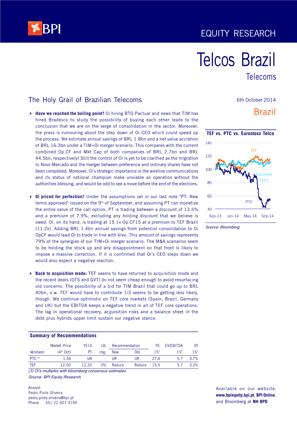 Telcos Brazil Telecoms