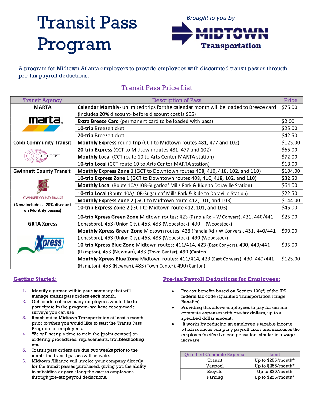 Transit Pass Program