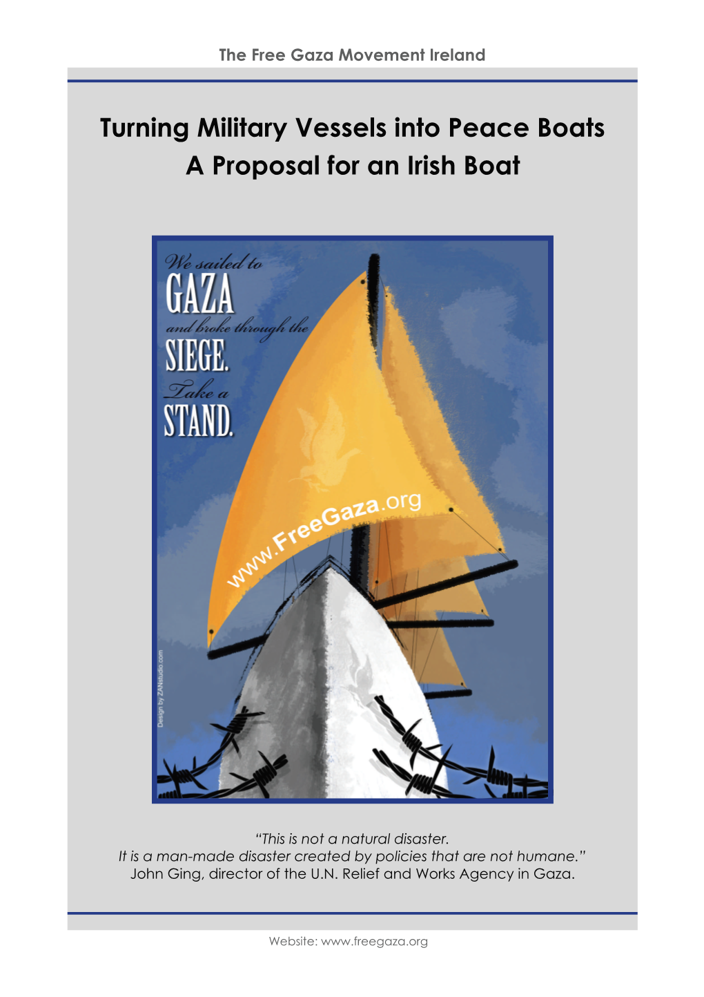 Turning Military Vessels Into Peace Boats a Proposal for an Irish Boat