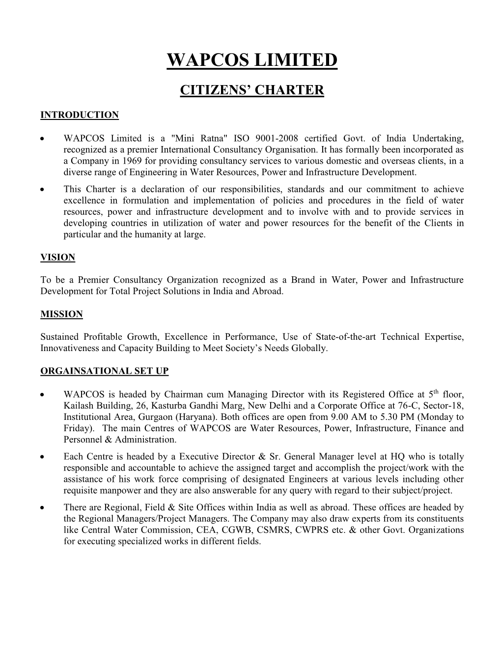 Citizens' Charter