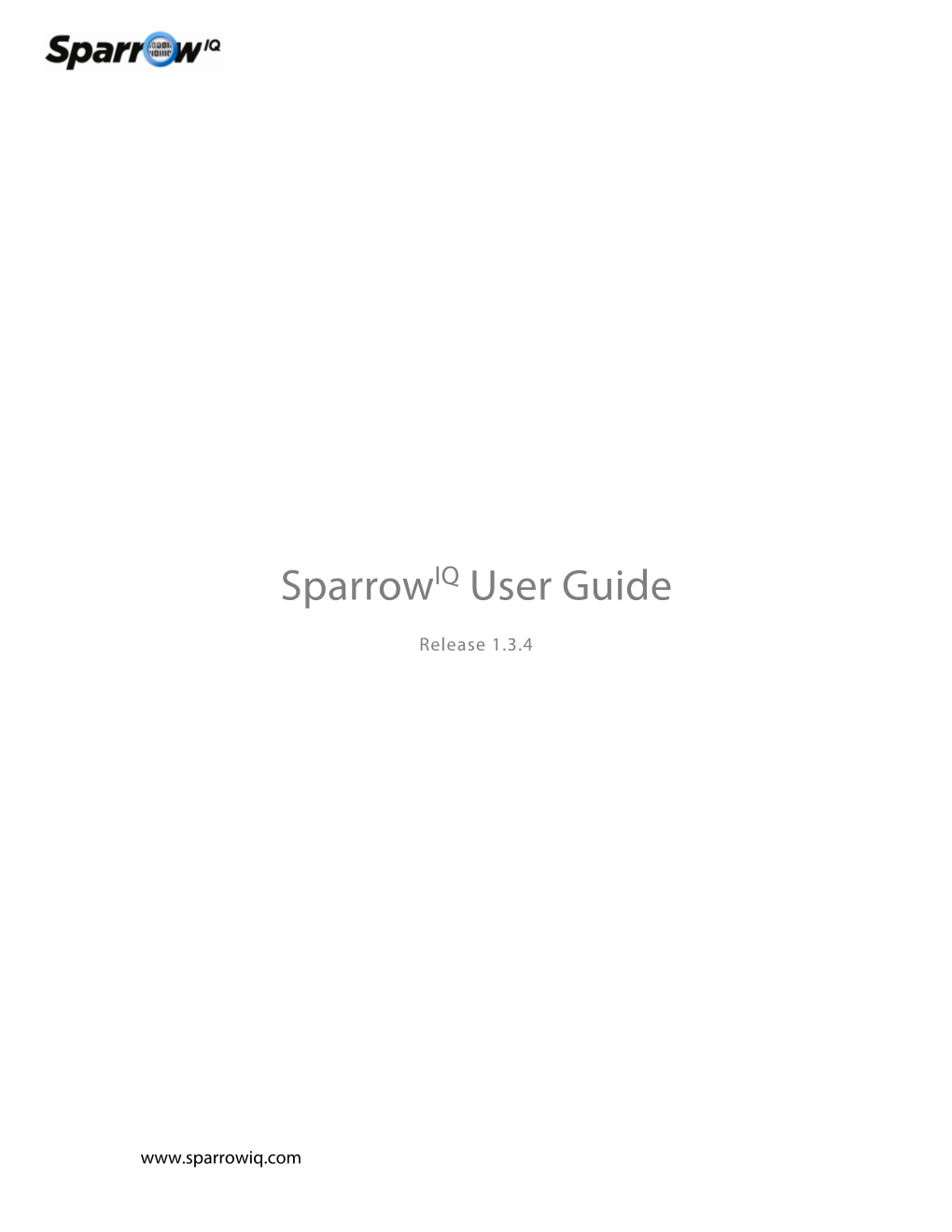 Sparrow IQ Manual (Pdf)