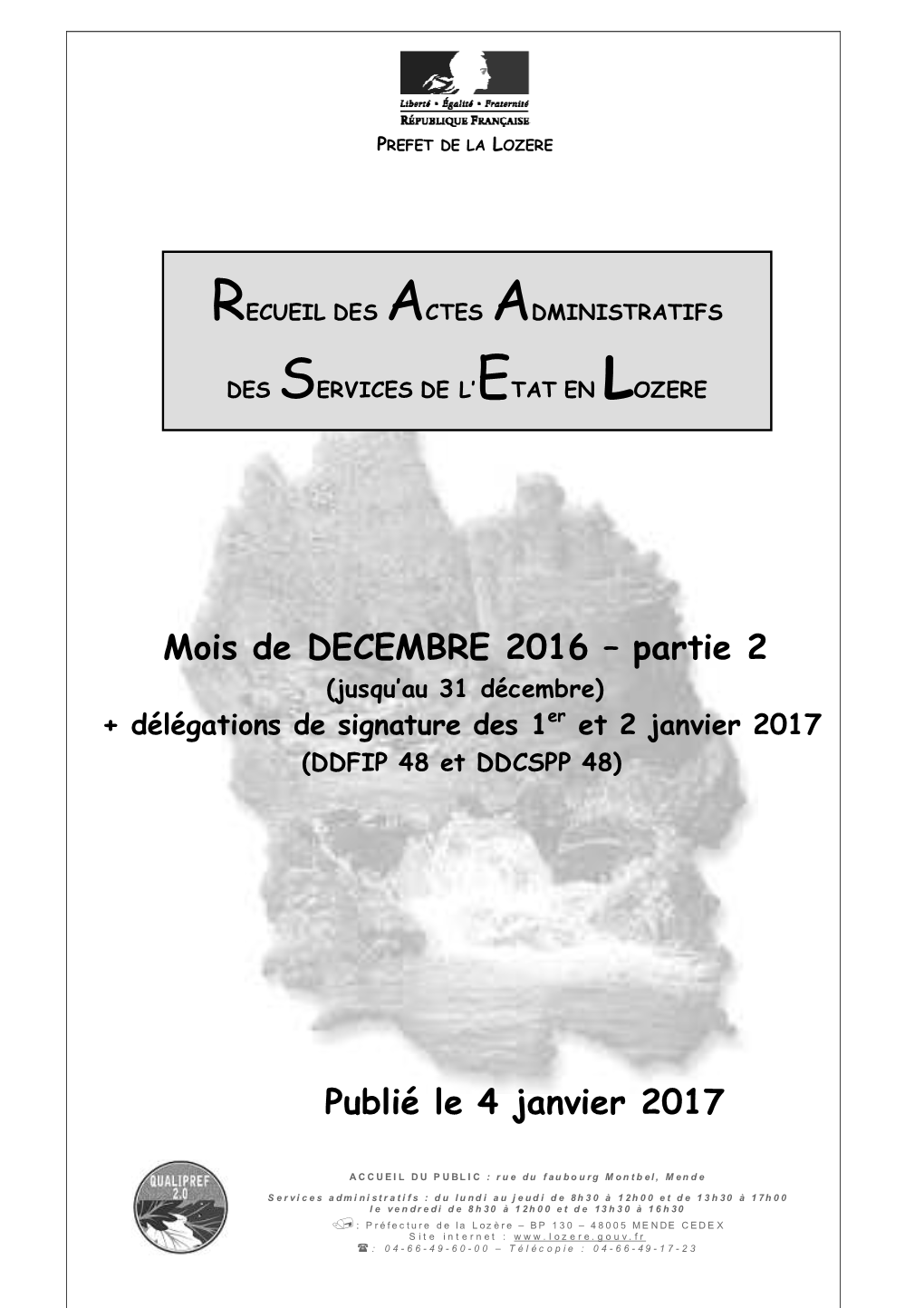 Mois De DECEMBRE 2016 – Partie 2 Publié Le 4 Janvier 2017