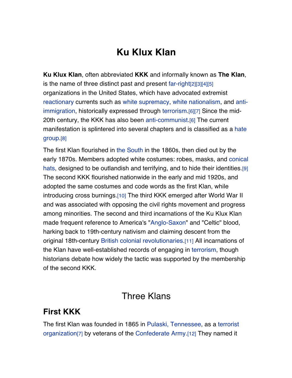 Ku Klux Klan