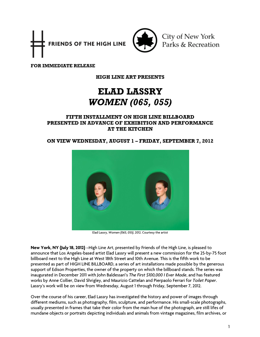 Elad Lassry Women (065, 055)