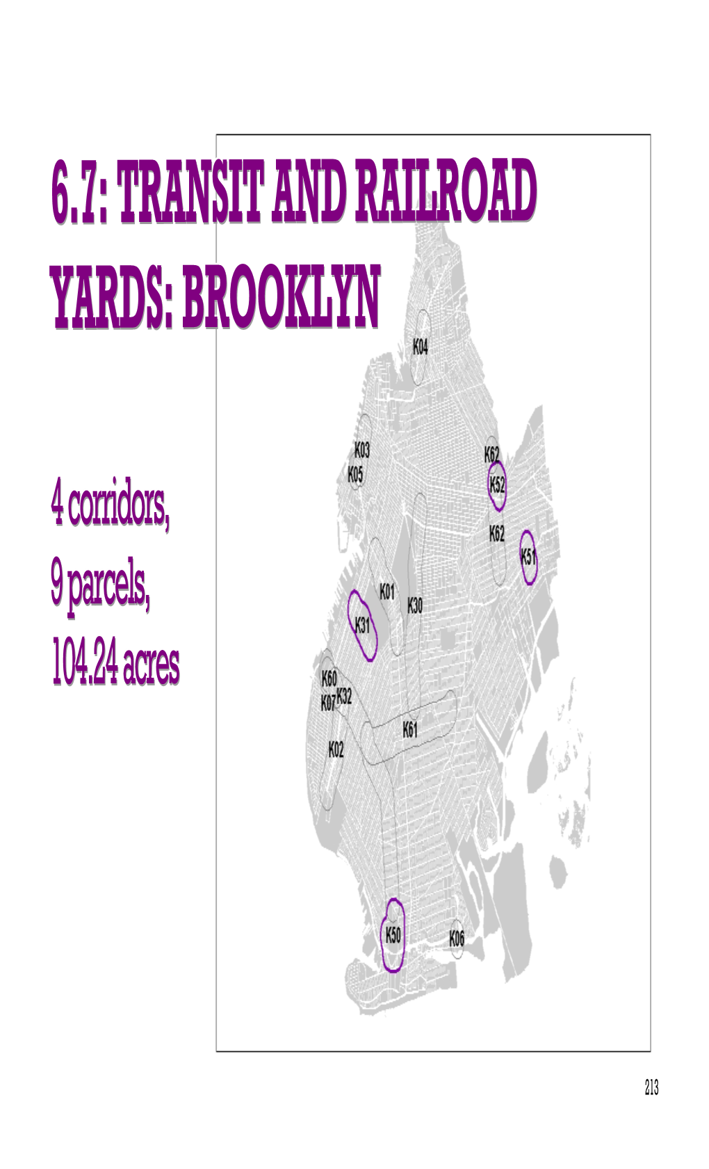 Transit and Railroad Yards: Brooklyn