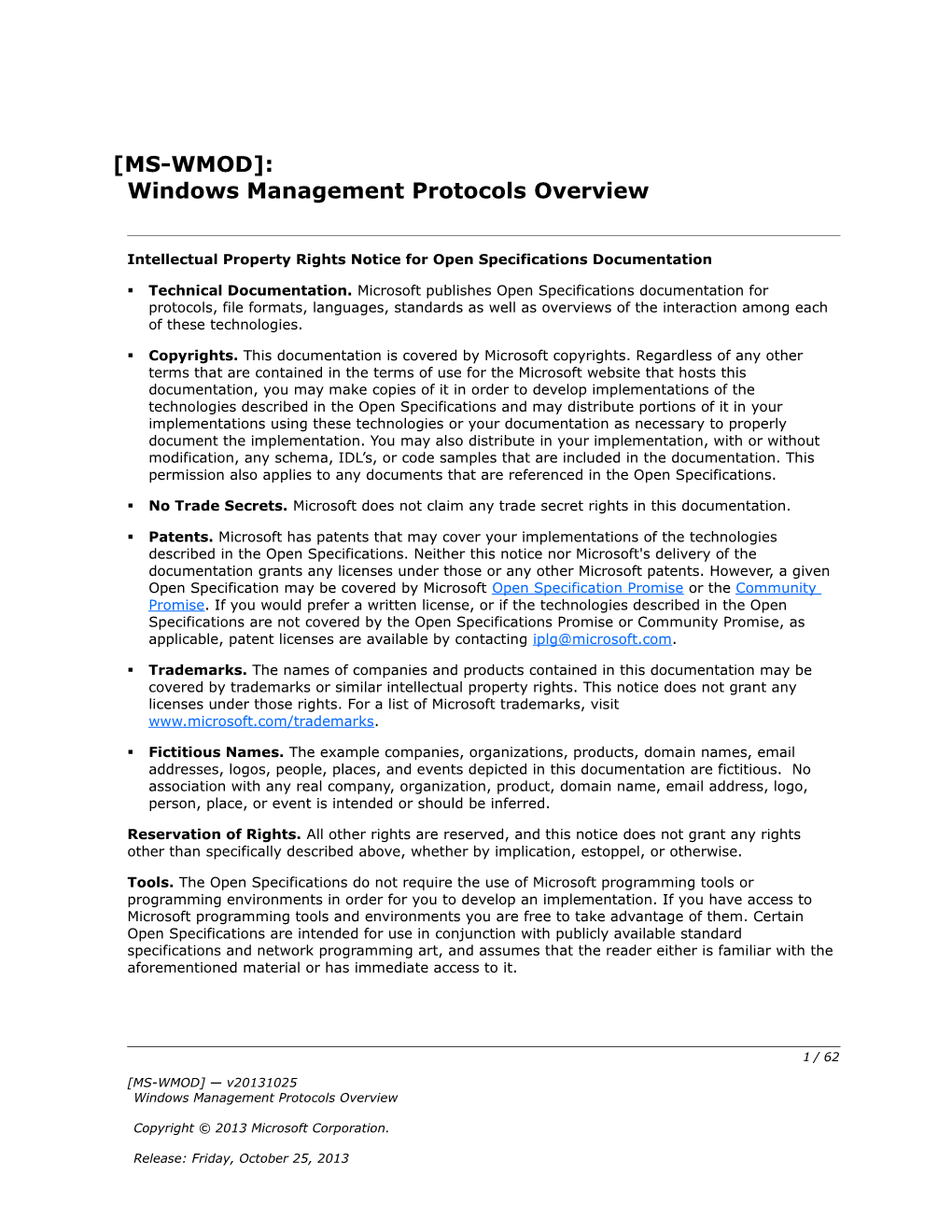 Intellectual Property Rights Notice for Open Specifications Documentation s93