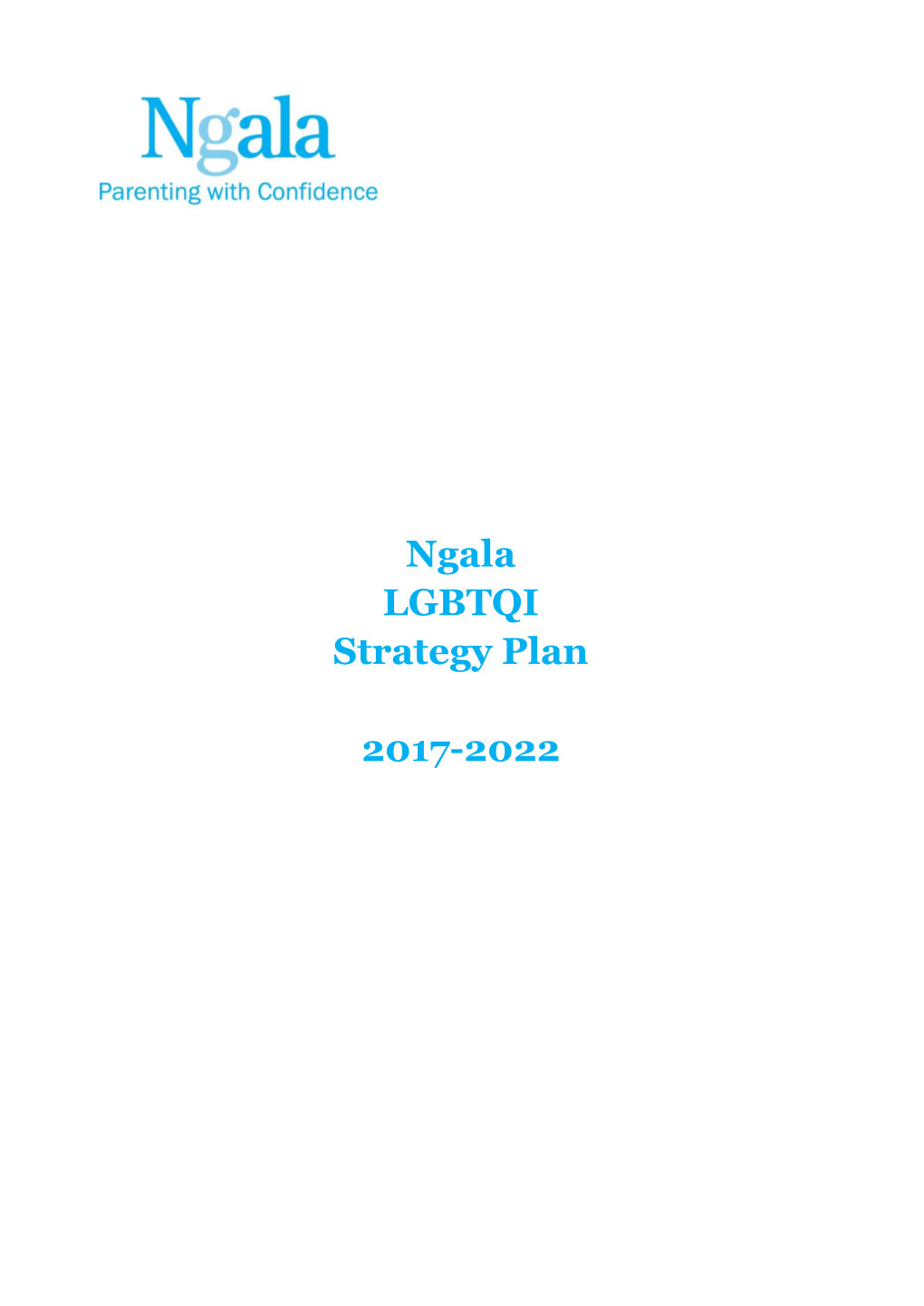 Ngala LGBTQI Strategy Plan 2017-2022