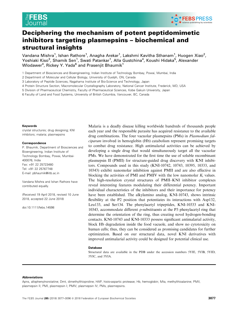 Biochemical and Structural Insi