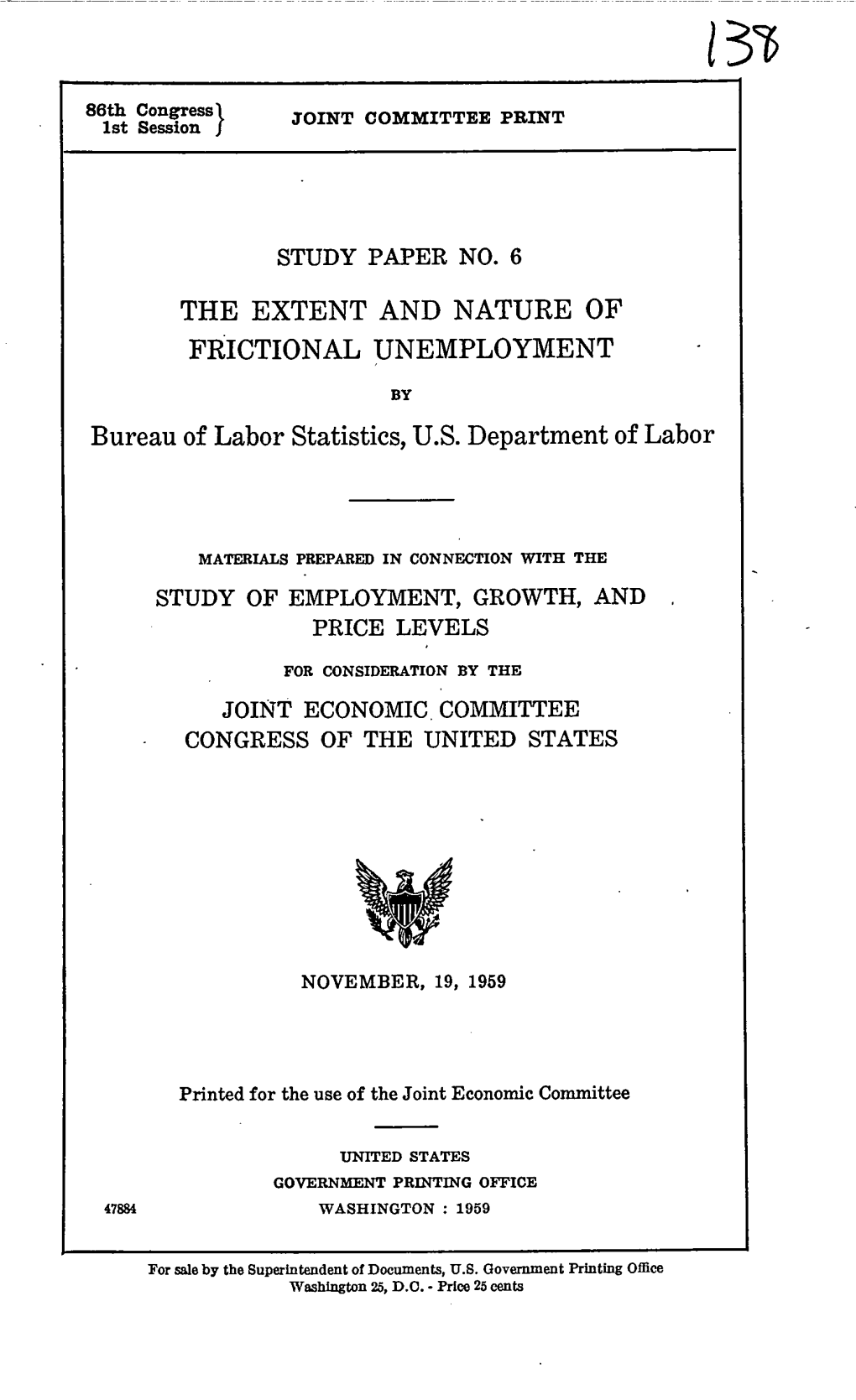 The Extent and Nature of Frictional Unemployment