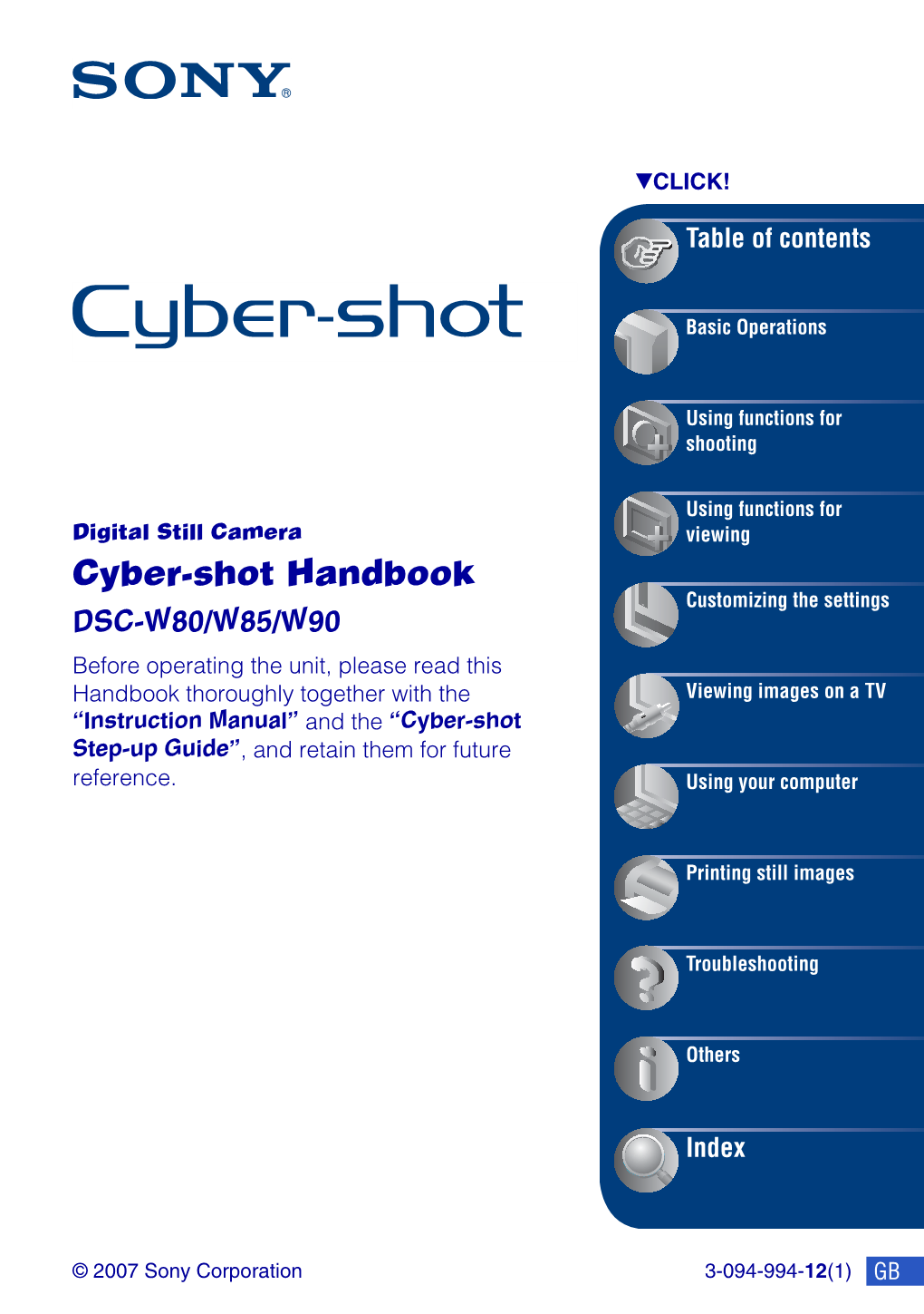 Cyber-Shot Handbook