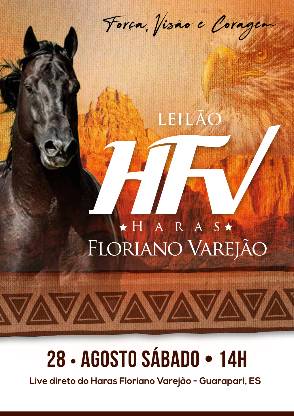 28 • Agosto Sábado • 14H Live Direto Do Haras Floriano Varejão - Guarapari, ES