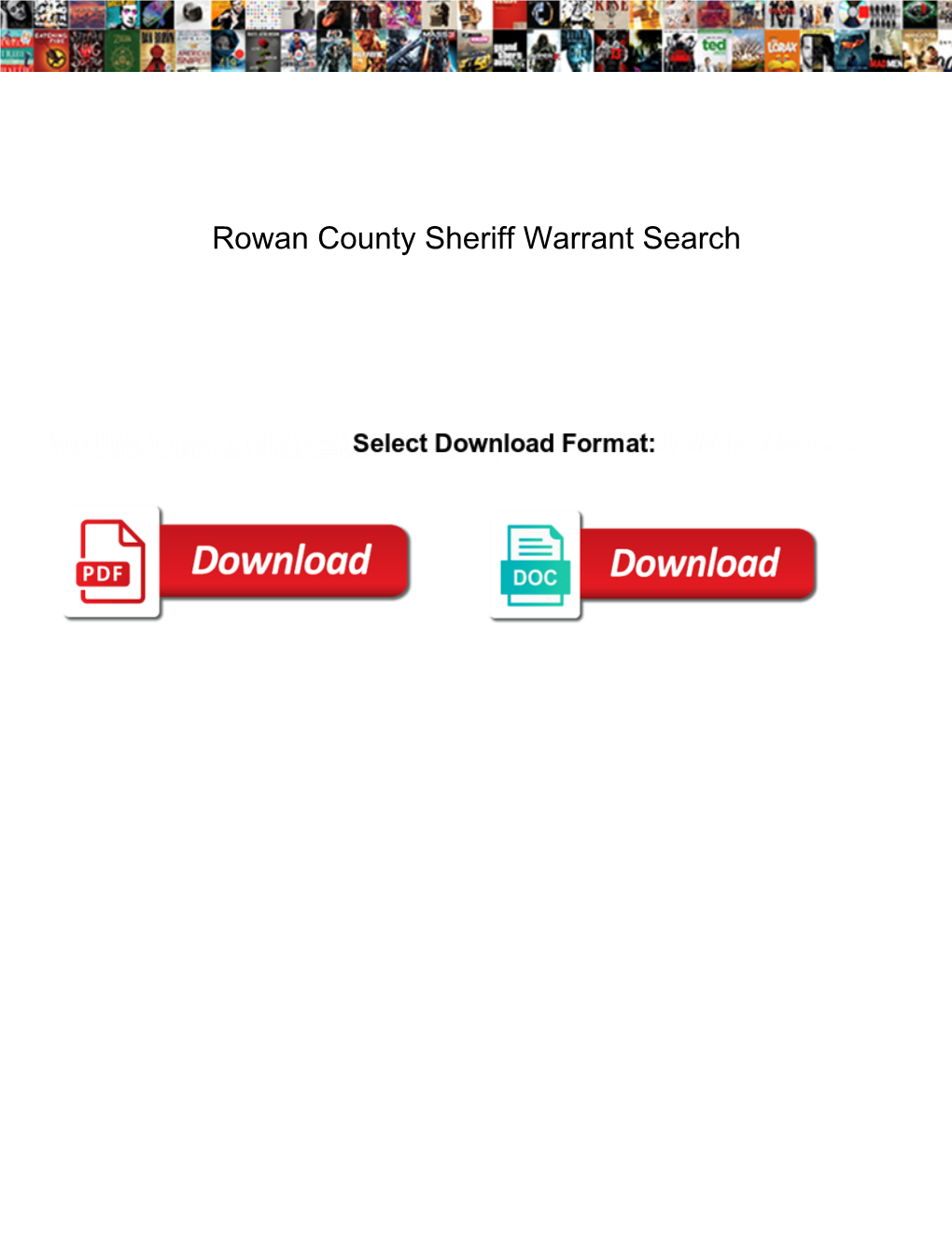 Rowan County Sheriff Warrant Search