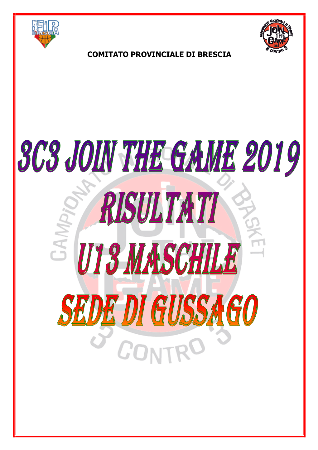 U13 Maschile