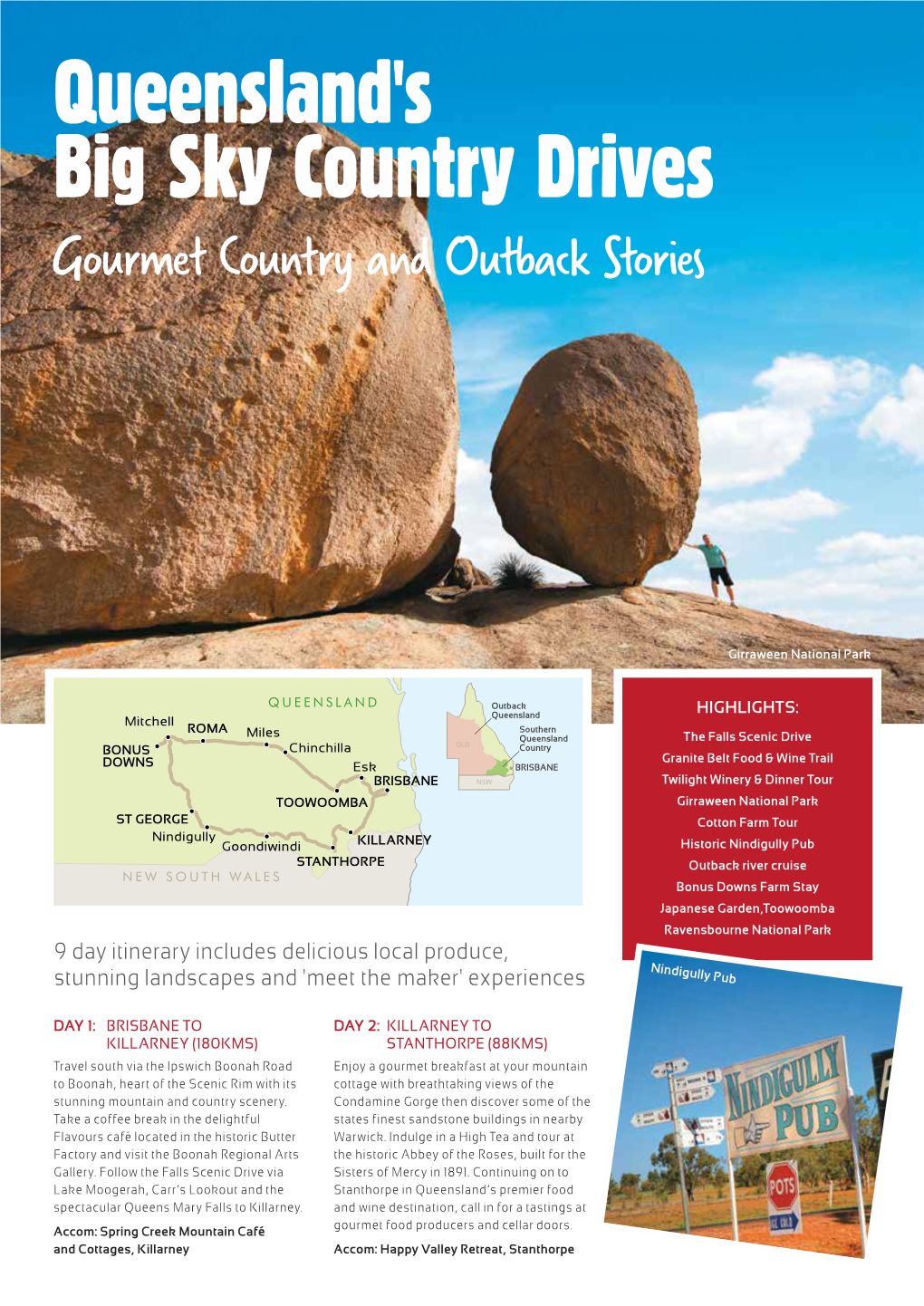 9 Day Outback Gourmet Country and Outback