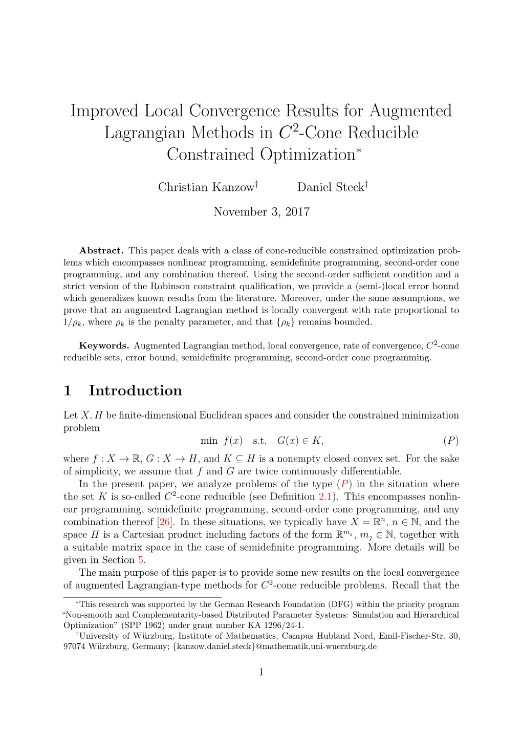 Improved Local Convergence Results for Augmented Lagrangian Methods in C -Cone Reducible Constrained Optimization