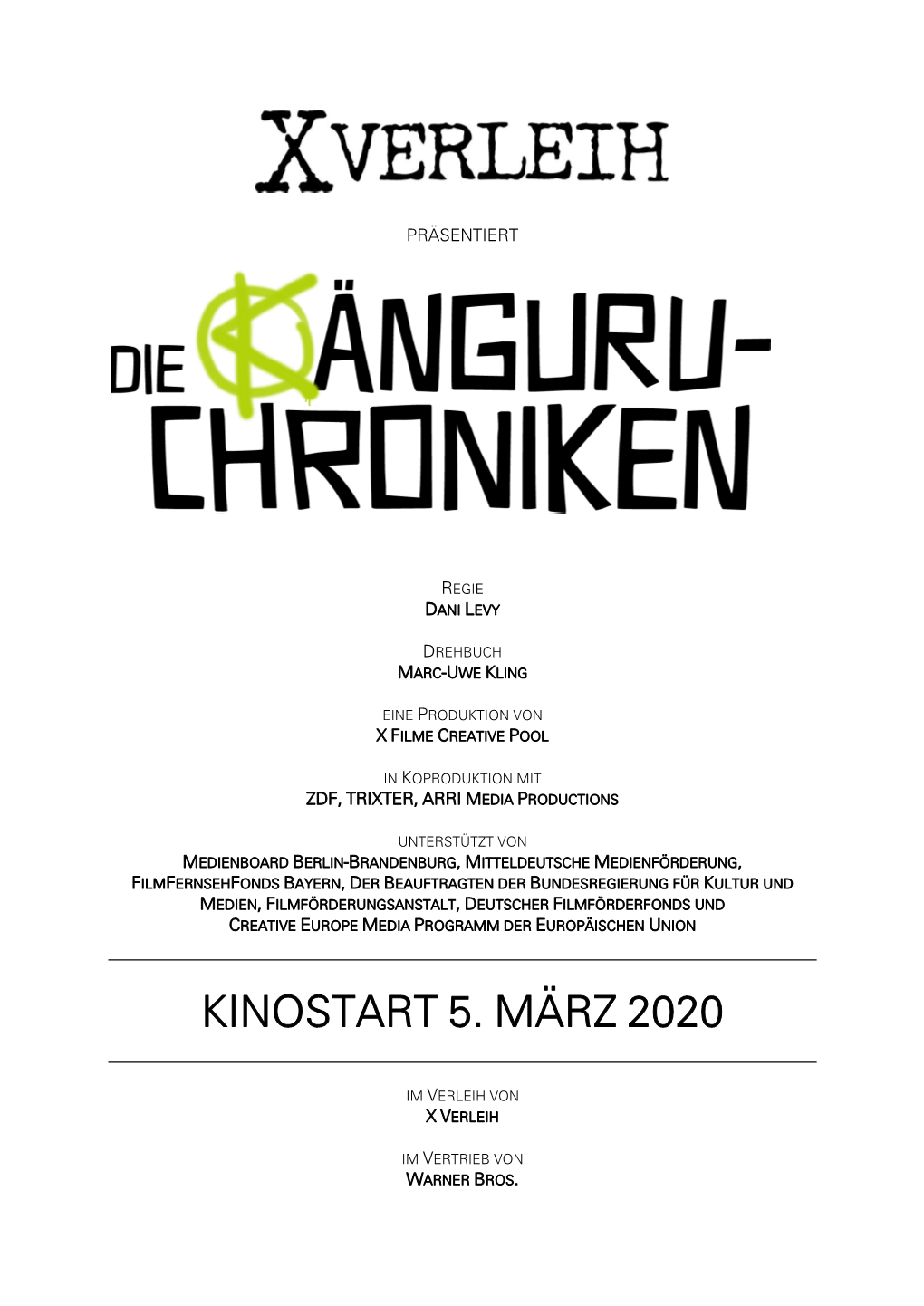 Kinostart 5. März 2020