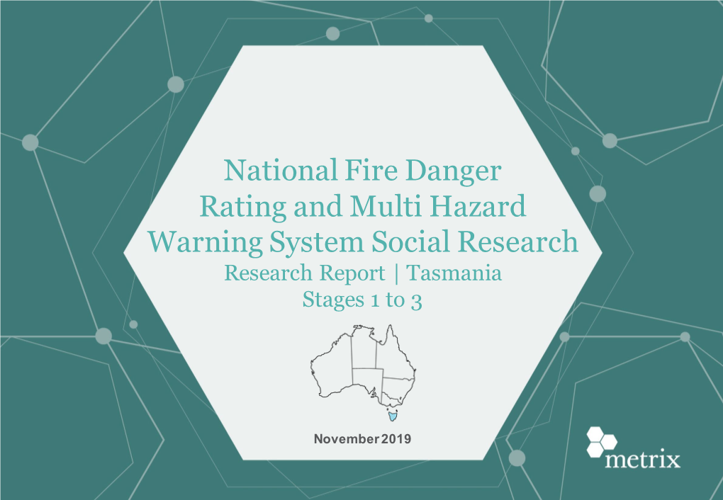 2337 – National Alerts and Warnings Stage 1 - Online Survey