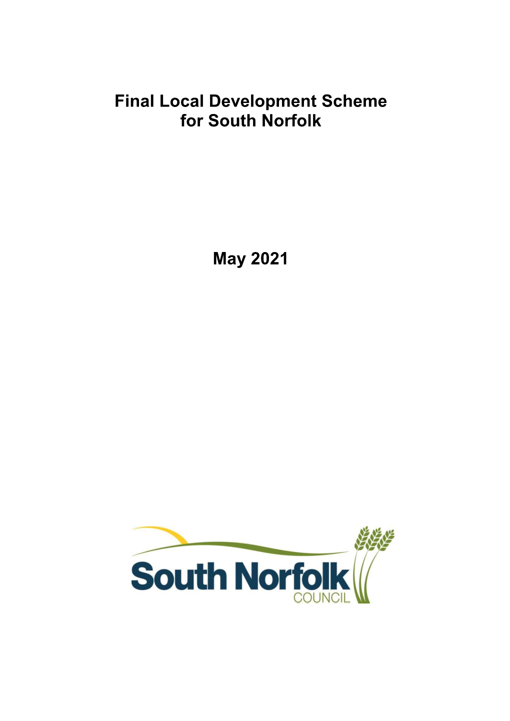 View the South Norfolk Council Local Development Scheme